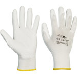 Gants de travail paume pu blanc taille 10 (paire)