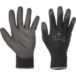 Gants de travail paume pu noir taille 8 - lot (12 paires)