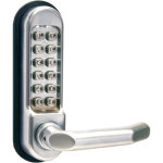 Garniture de porte  combinaison mcanique thirard chrom mat