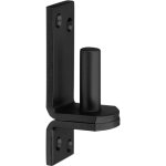 Gond platine bout carr� noir alberts �16mm / 115x40mm