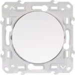 Interrupteur va - et - vient tmoin lumineux  transparence odace schneider blanc