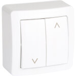 Interrupteur volet - roulant alra schneider blanc ral 9003