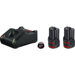 Kit chargeur + 2 batteries bosch li - ion 12v - 3ah