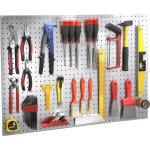 Kit panneau perfor tle et crochets mottez 90 x 60cm