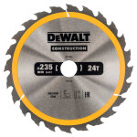 Lame de scie circulaire portative dewalt construction 235x30mm 24t