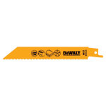 Lames scie sabre dewalt bois et mtal 152mm (5 pcs)