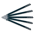 Lames scie sauteuse dewalt bois 152mm - prof. coupe <100mm (5 pcs)