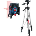 Laser en croix bosch gcl 2 - 50 c + tr�pied bt 150 12v - faisceau rouge