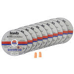 Lot de 10 disques  trononner kwb 115x22, 23x1mm
