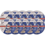 Lot de 10 disques  trononner norton expert acier / inox 115x22, 23x1mm