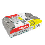 Lot 3 prises + 2 vv + commande double offerte plexo legrand gris (lot)