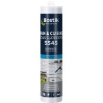 Mastic silicone neutre bain & cuisine s545 bostik 300ml blanc