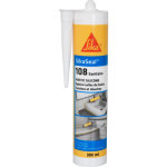 Mastic silicone sanitaire sikaseal 108 300ml transparent