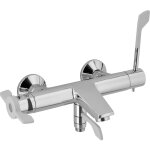 Mitigeur thermostatique bain / douche pour pmr abba thewa chrom