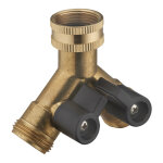 Nez s�lecteur double y femelle automatique laiton aroz f3 / 4 (20x27)