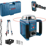Niveau laser rotatif bosch grl 400 h tricase + bt 152 + gr 2400 rouge