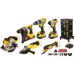 Pack 6 machines sans fil dewalt dck654p3t - qw 18v li - ion 5ah