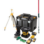 Pack laser rotatif intrieur / extrieur dewalt dck379d1gnd 18v - faisceau vert
