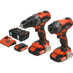 Pack perceuse et visseuse à chocs dualpower 20v li - ion 2, 5ah Pack perceuse et visseuse à chocs dualpower 20v li - ion 2, 5ah