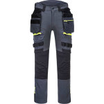 Pantalon de travail stretch dx4 poches amovibles + protge - genoux portwest 44 gris