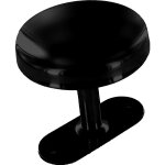 Patre noire mat cime 1 tte  65 mm