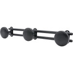 Patre noire mat cime 3 ttes  65 x 425 mm