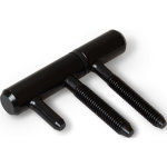 Paumelle charnire noire 75 x 14mm