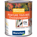 Peinture tous bois environnement blanchon 1l ral 3004 rouge basque * dispo 48h *