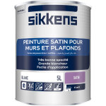 Peinture intérieure murs & plafonds blanc satin sikkens 5l * dispo 48h * Peinture intérieure murs & plafonds blanc satin sikkens 5l * dispo 48h *