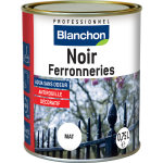 Peinture noir ferronneries blanchon antirouille 750ml mat