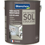 Peinture sol satine blanchon 2, 5l gris fonc