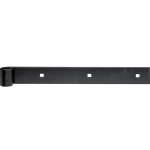 Penture droite galva plastifiée noire 300 x 5mm Ø14mm Penture droite galva plastifiée noire 300 x 5mm Ø14mm