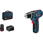 Perceuse visseuse sans fil bosch gsr 12v - 15 12v li - ion 2ah