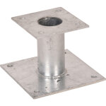 Pied de poteau platine 100mm