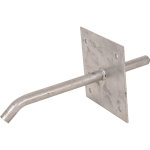Pied de poteau  sceller 140x140mm