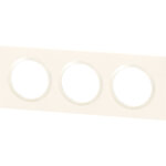 Plaque carre dooxie legrand 3 postes - blanc