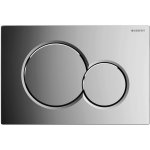 Plaque de commande double geberit chrome