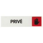 Plaque signaltique avec adhsif 170 x 45mm thirard  priv