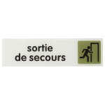 Plaque signaltique avec adhsif 170 x 45mm thirard  sortie de secours