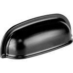 Poign�e cuvette cime abs noir mat