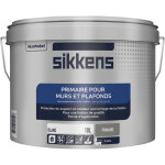 Primaire intérieur murs & plafonds blanc sikkens 10l * exclu magasin * Primaire intérieur murs & plafonds blanc sikkens 10l * exclu magasin *