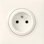Prise de courant 2p + t avec plaque easyrno dooxie legrand 16a