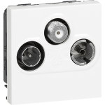 Prise tv / rd / sat mosac legrand 2 modules - blanc