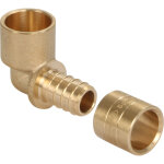 Raccord � glissement coud� per / cuivre per �12 - tube cuivre �14