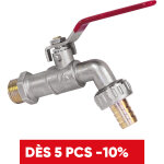 Robinet d'arrosage 1 / 4 de tour  sphre pronorm m20x27 - sortie m20x27