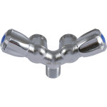Robinet double pour machine  laver pronorm 15x21 - 20x27