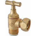 Robinet wc �querre � clapet pronorm m12x17 - f12x17 - laiton brut