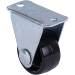 Roulette fixe plastique 25mm 35kg
