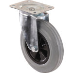 Roulette industrielle pivotante caoutchouc 200mm 205kg