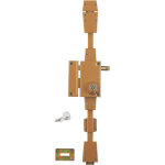 Serrure applique 3 points targa bronze thirard verti  tirage gauche